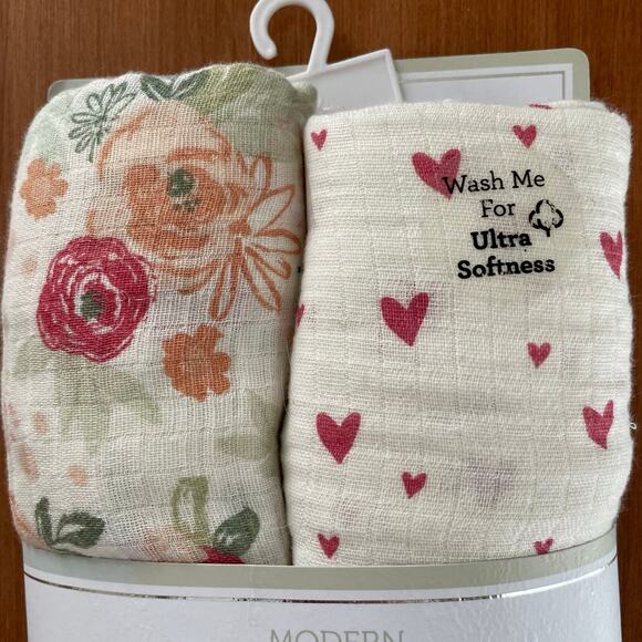 Muslin Blankets - Swaddles 100% cotton 2 pack - Picture 2 of 5